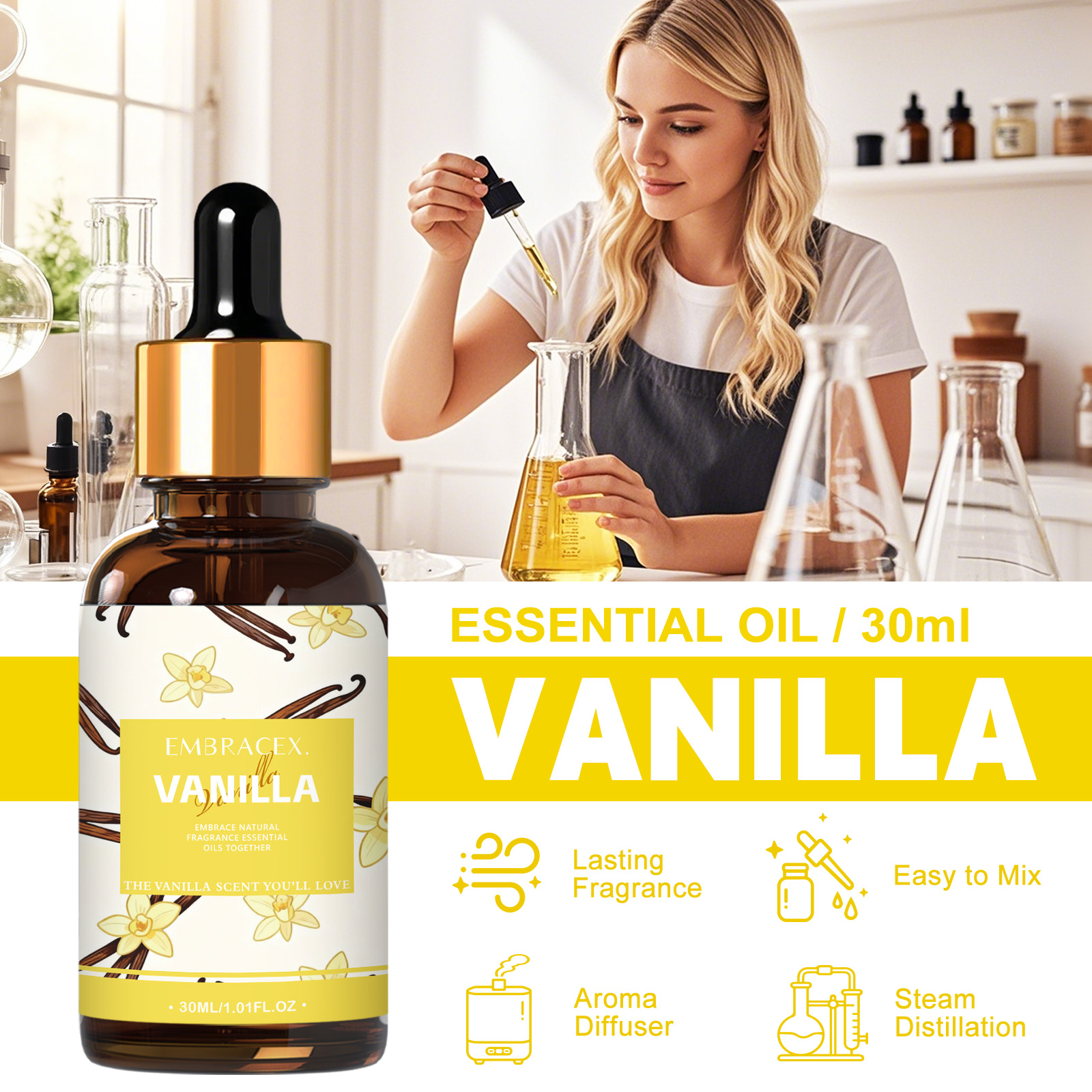30ml Vanilla Essential Oil Per - Candle Making And Perfume 리뷰 및 가격