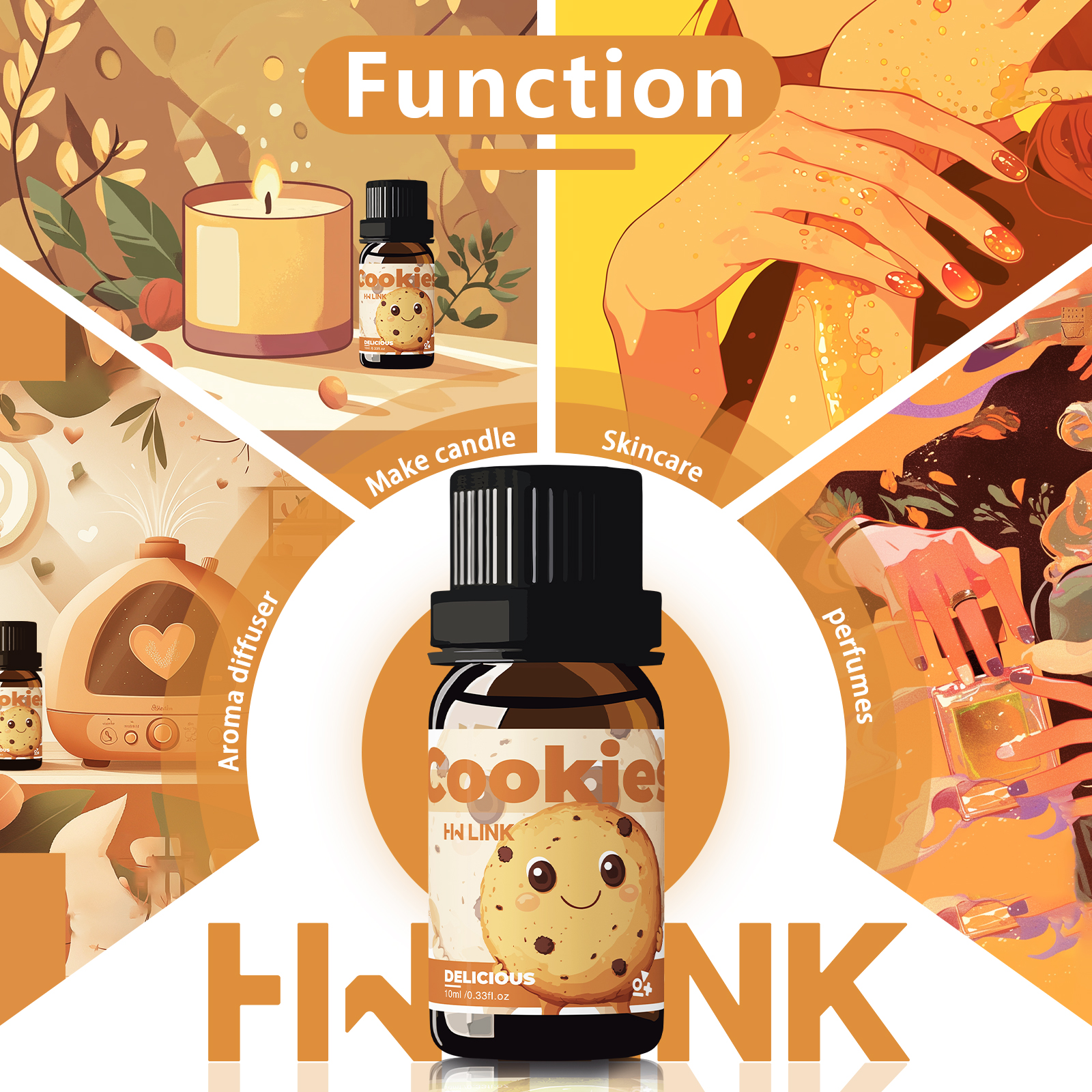 10ml Cookies Essential Oils Pe - Candle Making And Perfume 리뷰 및 가격