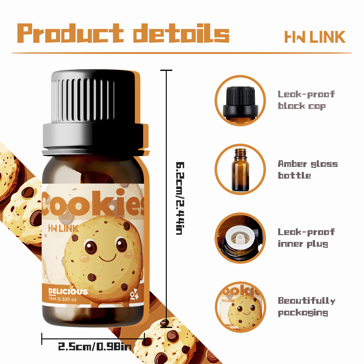 10ml Cookies Essential Oils Pe - Candle Making And Perfume 리뷰 및 가격